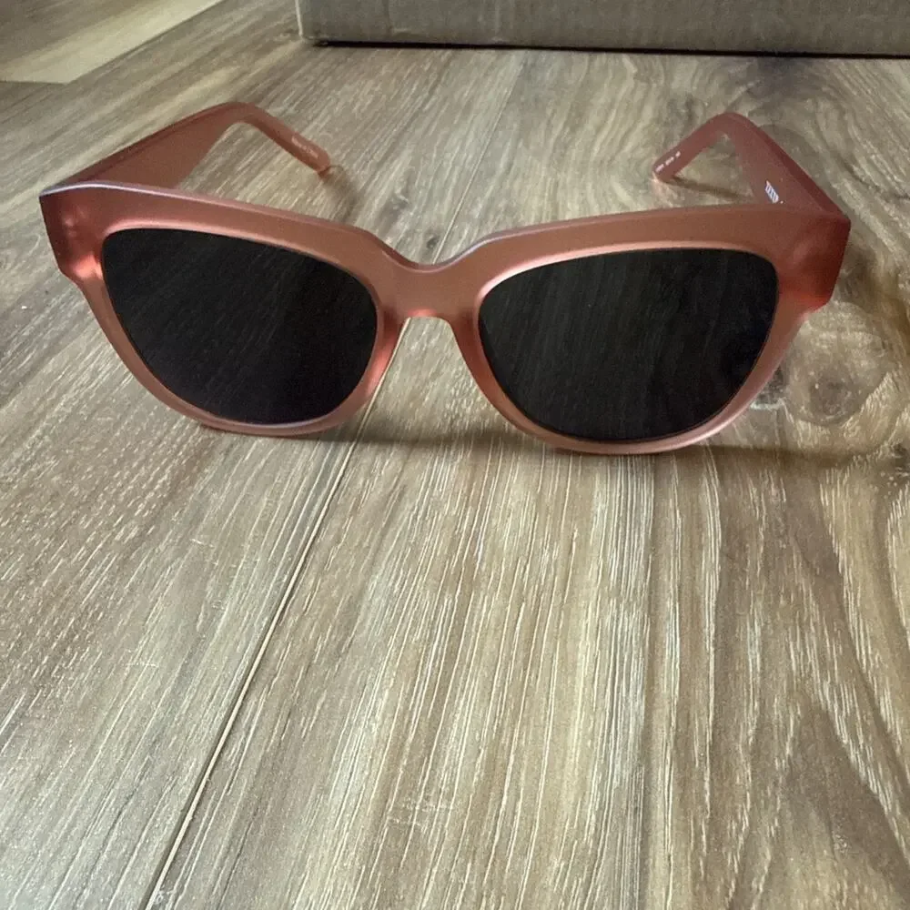 Zenni Sunglasses Plastic Pink Polarized 123919 52 16 148